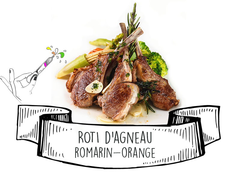 Roti d'Agneau romarin et orange